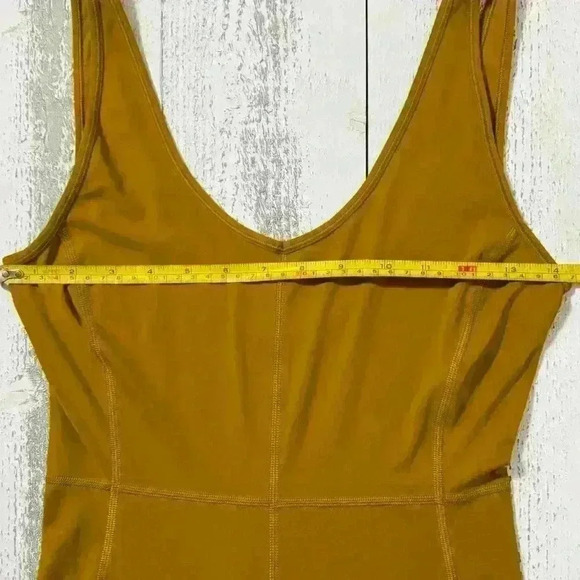 Lululemon Sweat Intention Bodysuit/Onesie Shorts in Gold Spice - Picture 13 of 14